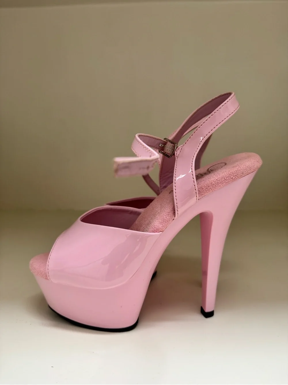 Pleaser Kiss-209 Baby Pink - worn once